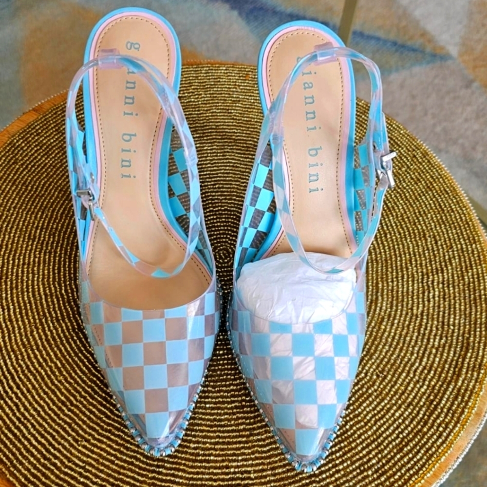 Size 7.5 Baby Blue Heels